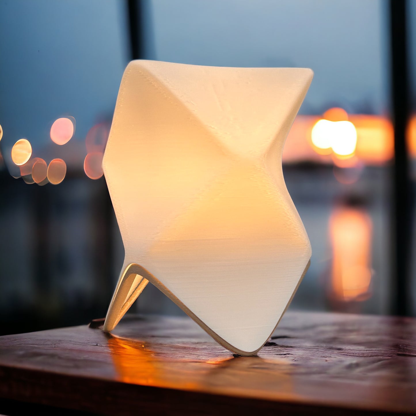 Origami Table Lamp β Modular 3D Printed Light | Minimalist Fold-Inspired Design