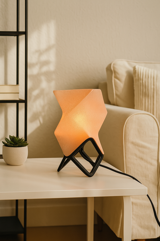 Origami Table Lamp – Modular 3D Printed Light | Minimalist Fold-Inspired Design