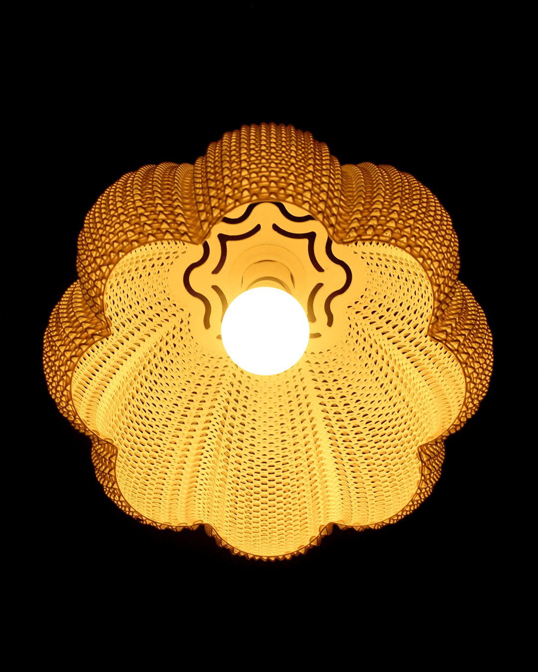 MARINA Lampshade — Tangerine Weave Light Sculpture in 3 Sizes