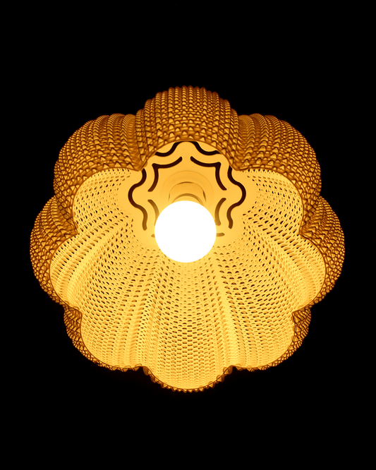 MARINA Lampshade — Tangerine Weave Light Sculpture in 3 Sizes
