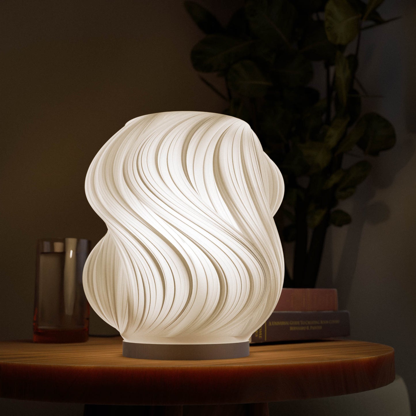 Brisa Table Lamp – by Kraken.stl | Flowing 3D Printed Light Sculpture