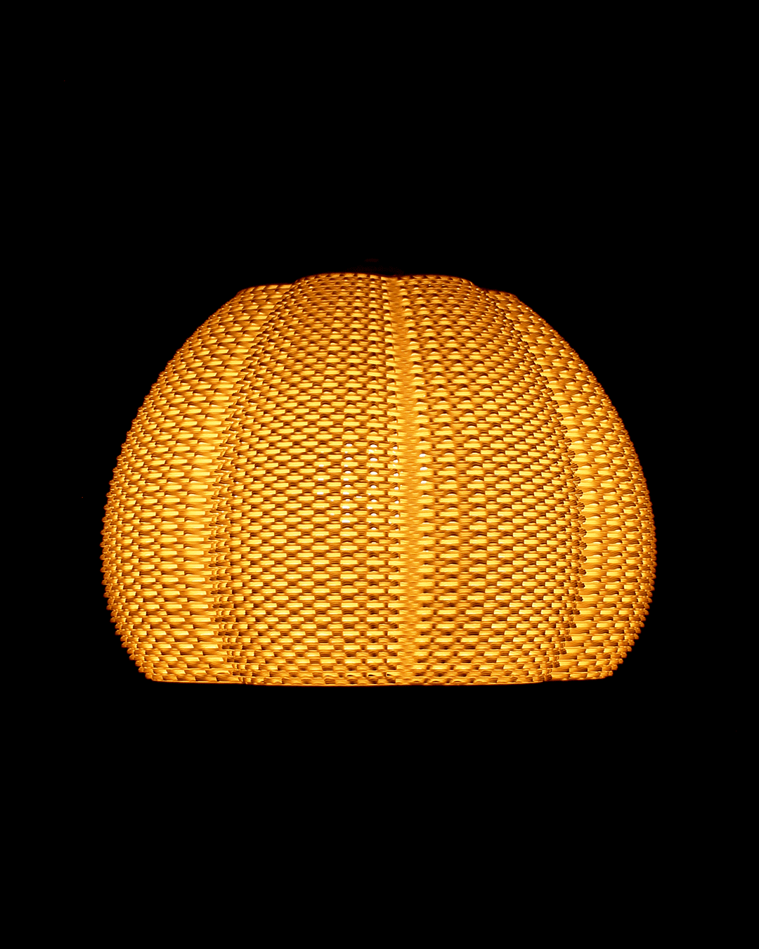 MARINA Lampshade — Tangerine Weave Light Sculpture in 3 Sizes