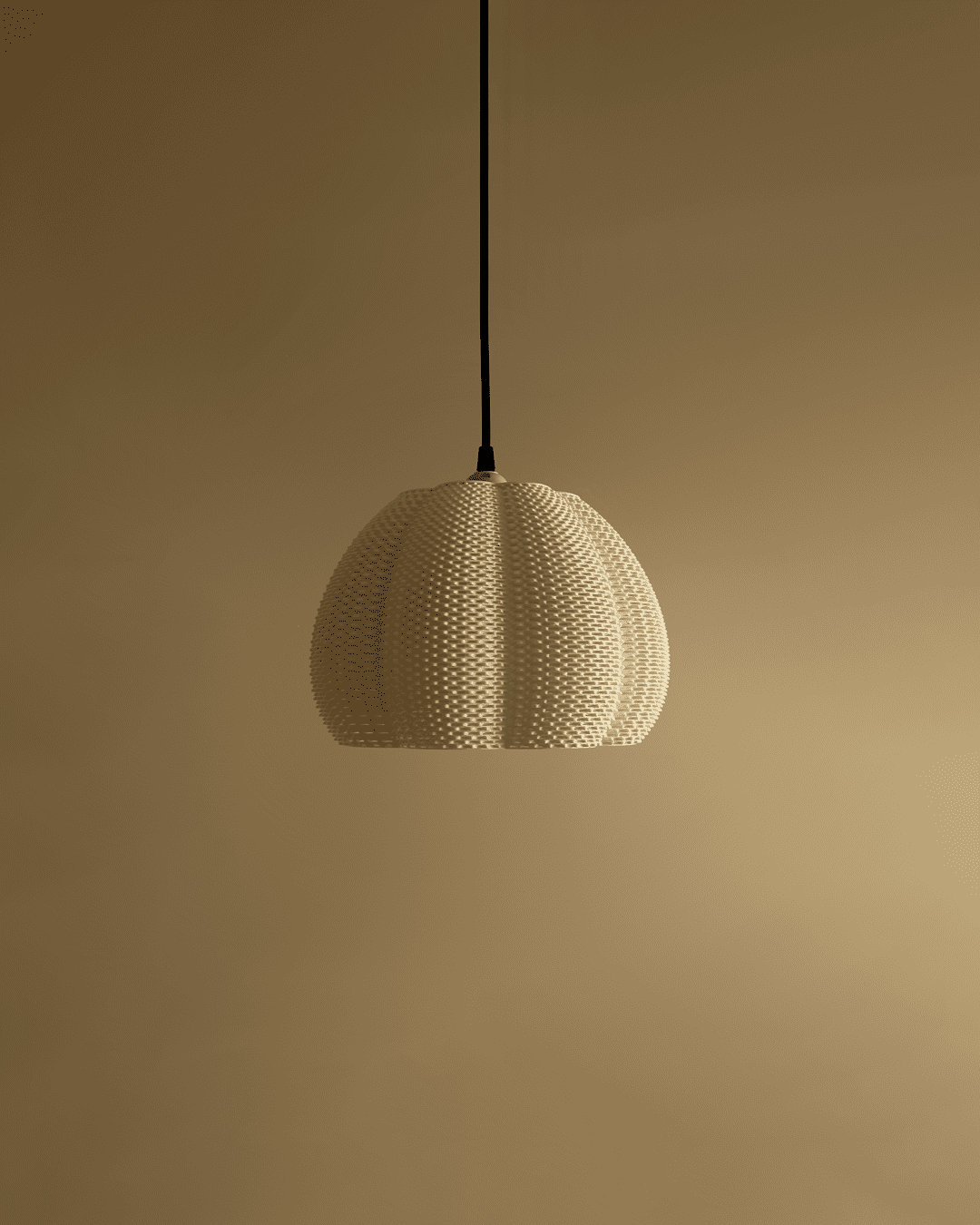 MARINA Lampshade — Tangerine Weave Light Sculpture in 3 Sizes