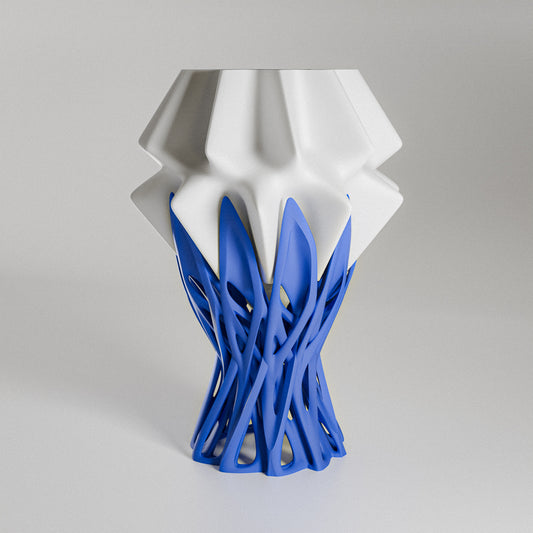 Nox Table Lamp – by kraken.stl | Organic Meets Geometric | 3D Printed Art Light