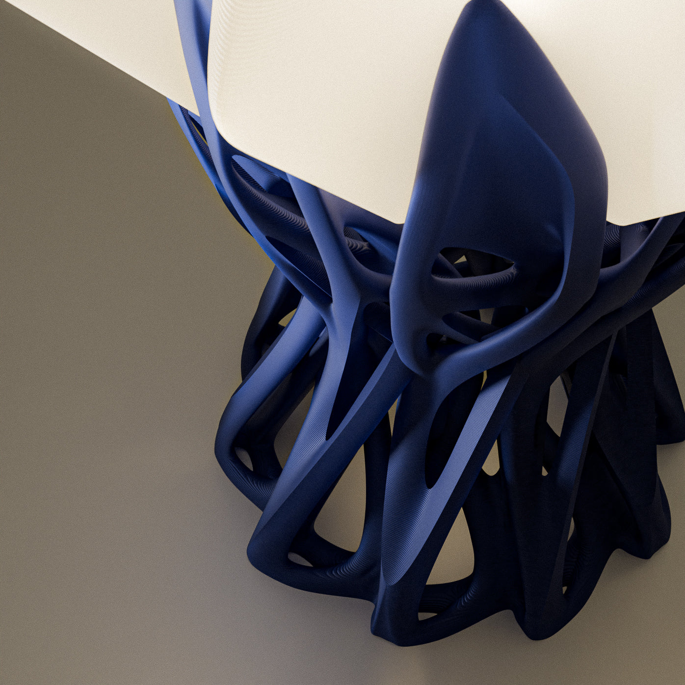 Nox Table Lamp – by kraken.stl | Organic Meets Geometric | 3D Printed Art Light