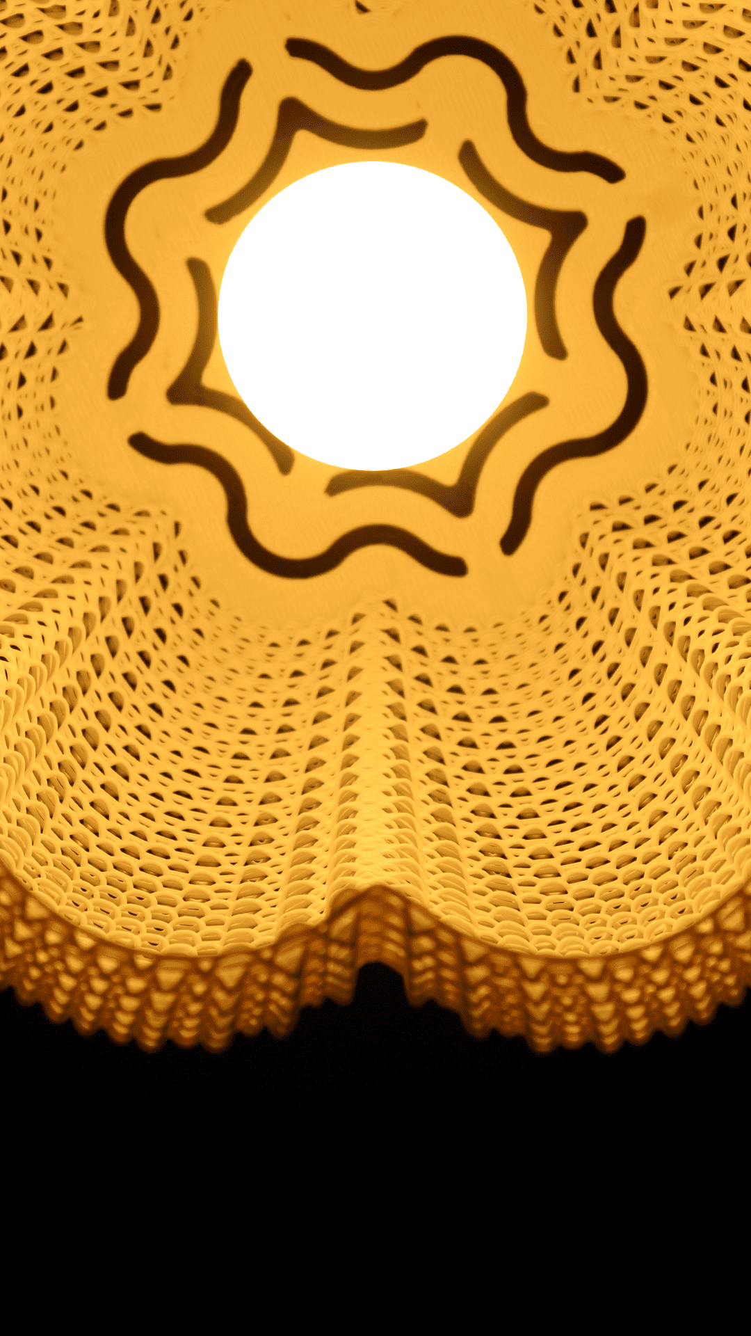 MARINA Lampshade — Tangerine Weave Light Sculpture in 3 Sizes