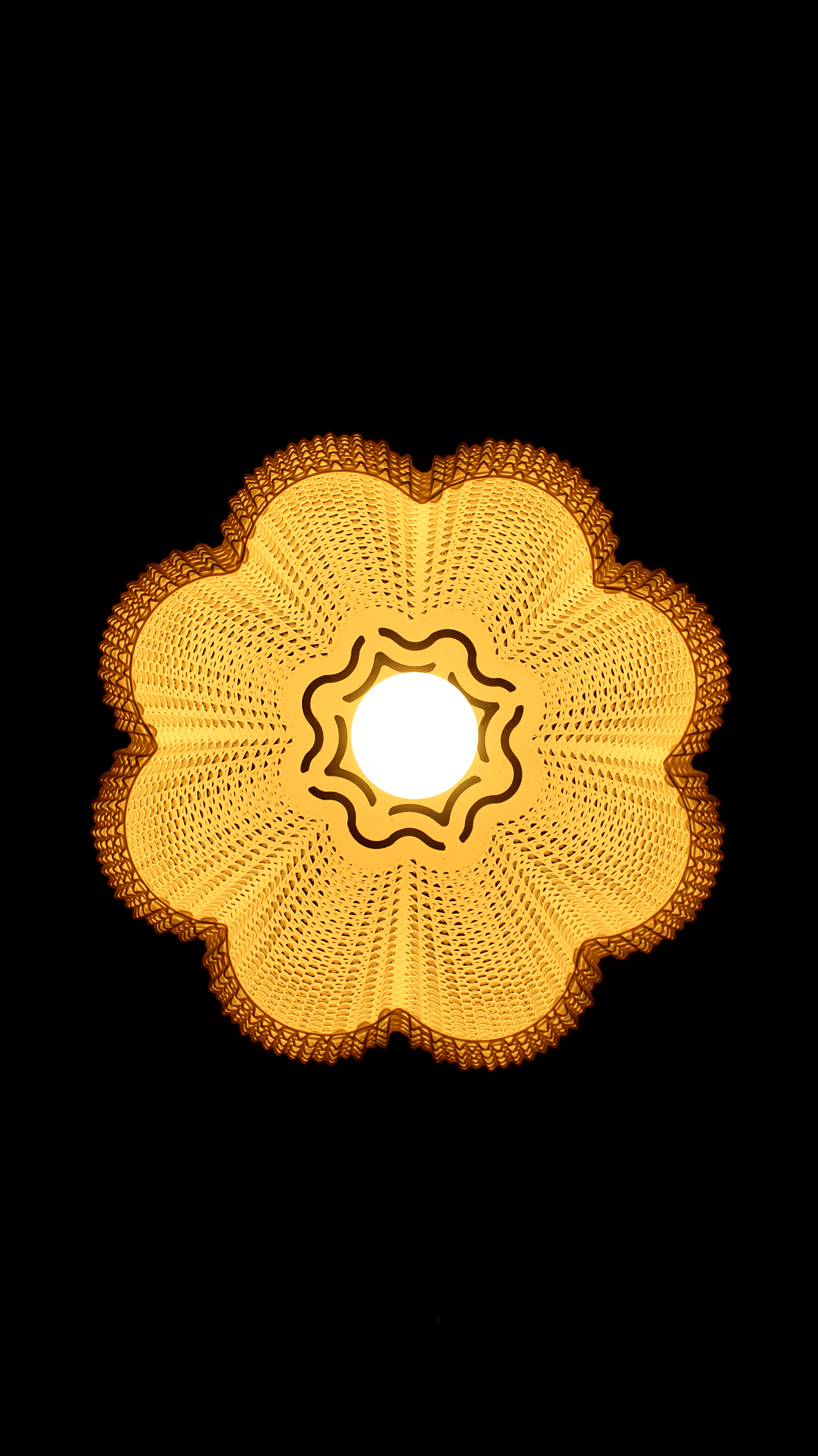 MARINA Lampshade — Tangerine Weave Light Sculpture in 3 Sizes