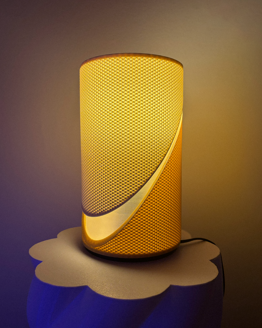 Axel Table Lamp – by Lunfardo | RippleMesh Double Shade Design | 3D Printed in Malaysia