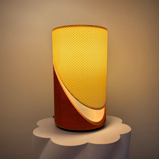 Axel Table Lamp – by Lunfardo | RippleMesh Double Shade Design | 3D Printed in Malaysia
