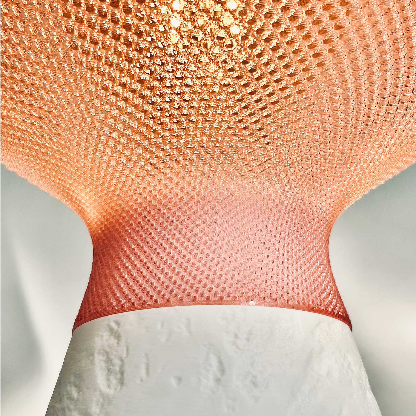 CALIZ Table Lamp – Woven Texture 3D Printed Design