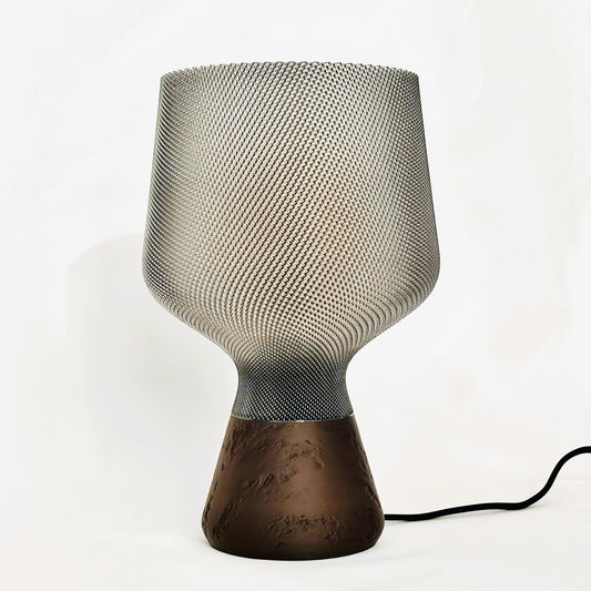 CALIZ Table Lamp – Woven Texture 3D Printed Design