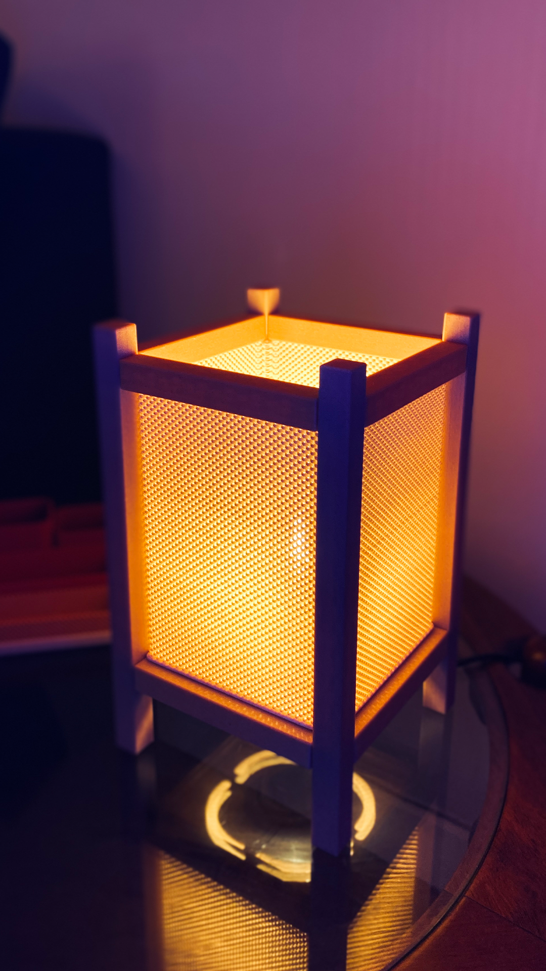 Riku – RippleMesh Table Lamp Inspired by Japanese Shoji Screens Custom Made in Malaysia