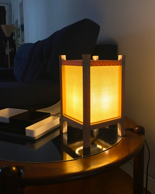 Riku – RippleMesh Table Lamp Inspired by Japanese Shoji Screens Custom Made in Malaysia